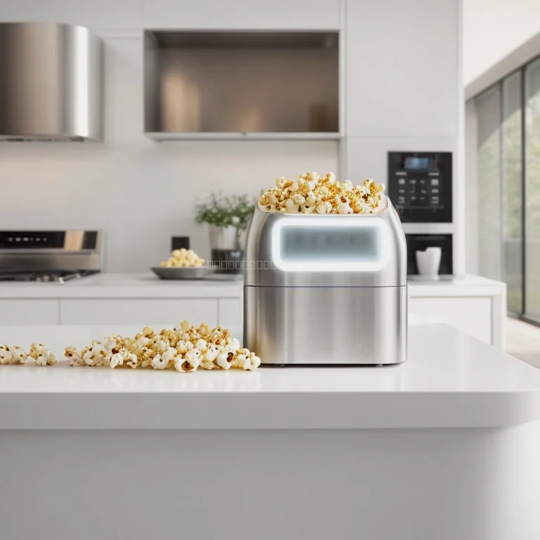 AI制御スナック調理家電の操作パネル